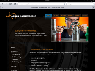 kayak-aaronmachineshop-website